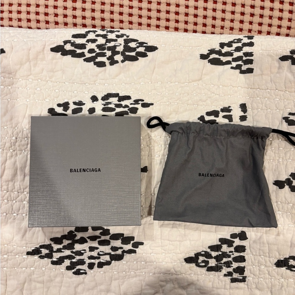 Balenciaga Gray Branded Dust Bag and Matching Box
